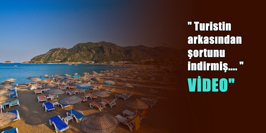 Bodrum'da plajda iğrenç olay