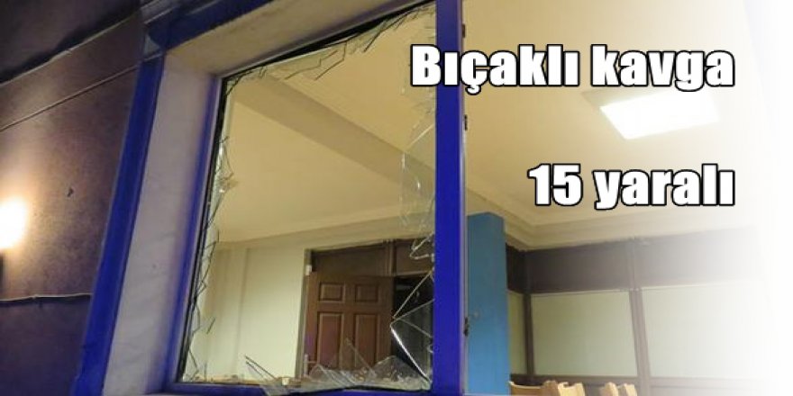 İki partinin üyeleri arasında bıçaklı kavga