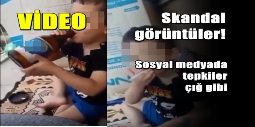 Anne çocuğuna sigara ve alkol içirdi