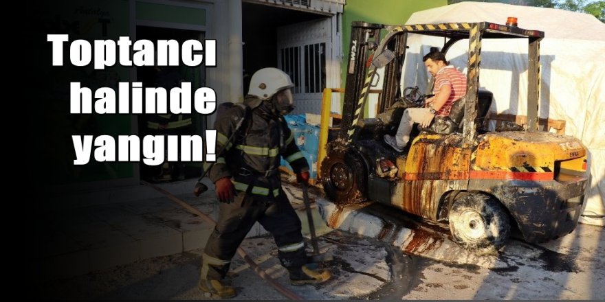 Antalya toptancı halinde yangın