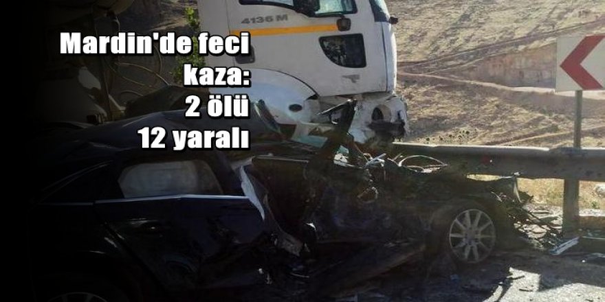 Mardin'de feci kaza: 2 ölü, 12 yaralı