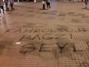Gezi eylemlerinde dikkat çeken slogan