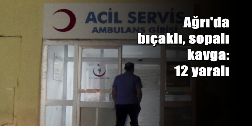 İki aile arasında bıçaklı sopalı kavga: 12 yaralı