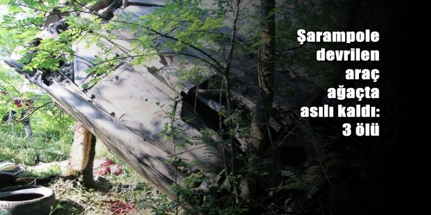 Düzce’de feci kaza: 3 ölü, 1 yaralı