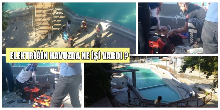Sakarya'da havuz faciası ; 3'ü çocuk 5 ölü