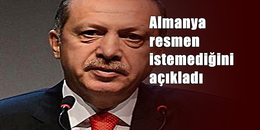 Almanya'dan Erdoğan'ı çok kızdıracak açıklama
