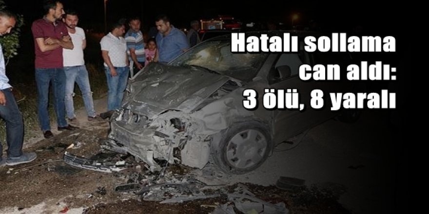Kırıkkale’de hatalı sollama can aldı: 3 ölü, 8 yaralı