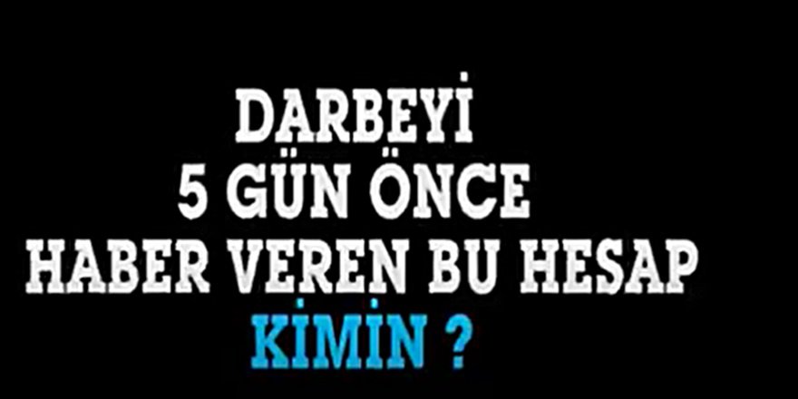 Darbeyi 5 gün önceden yazan hesap ve ünlü takipçileri