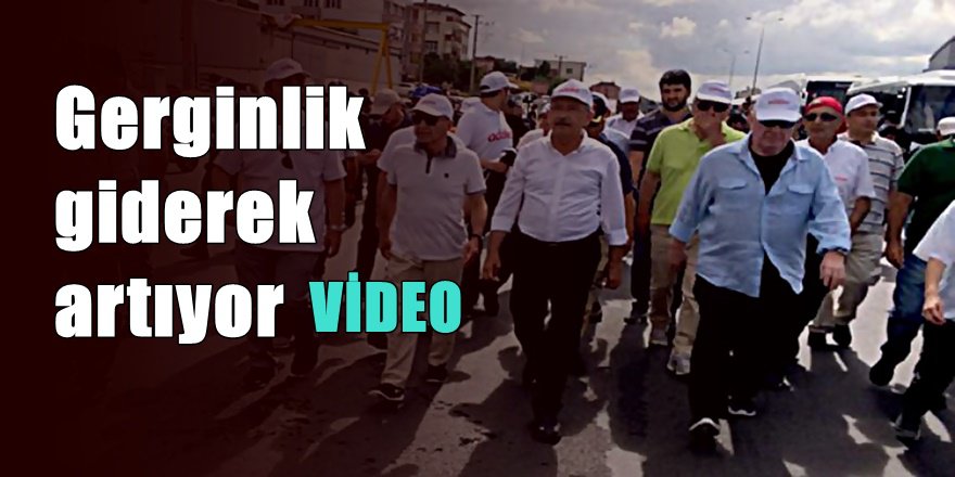 Adalet yürüyüşünde Flaş gelişme; Yol kapatıldı