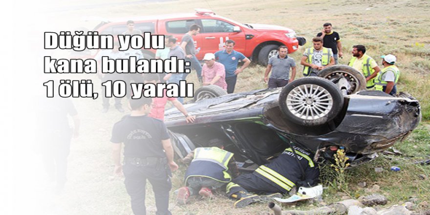 Düğün yolculuğu kana bulandı: 1 ölü, 10 yaralı