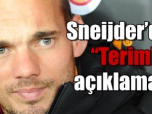 Sneijder'den Terim Açıklaması ?