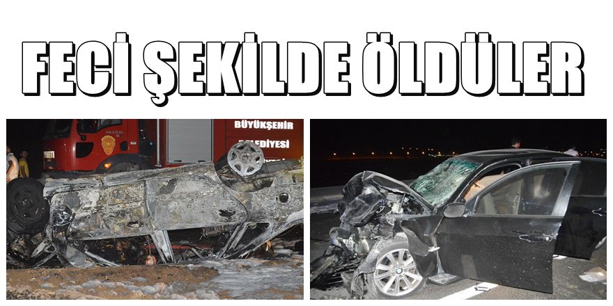 Mardin'de feci kaza; Yanarak can verdiler