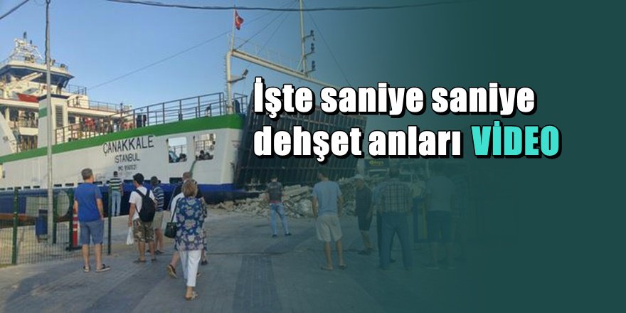 Arabalı Vapurun iskeleye çarpma anı saniye saniye böyle görüntülendi