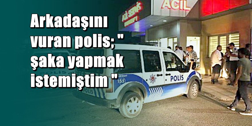 Antalya'da polislerin şakalaşma faciası; Kadın polis öldü