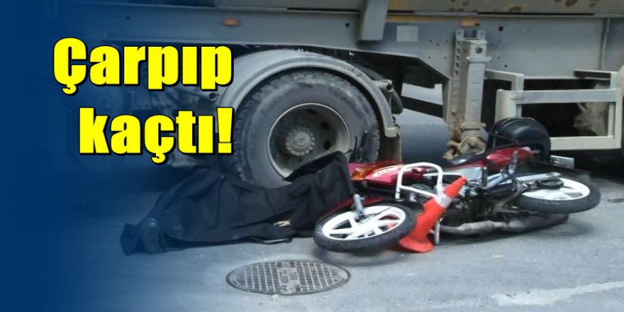 Kadıköy’de hafriyat kamyonu motosikletliyi ezdi
