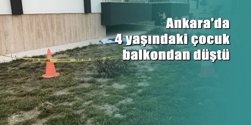 Balkondan düşen çocuk hayatını kaybetti