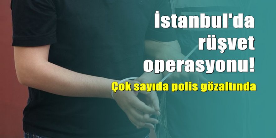 İstanbul'da operasyon: Çok sayıda polis gözaltında