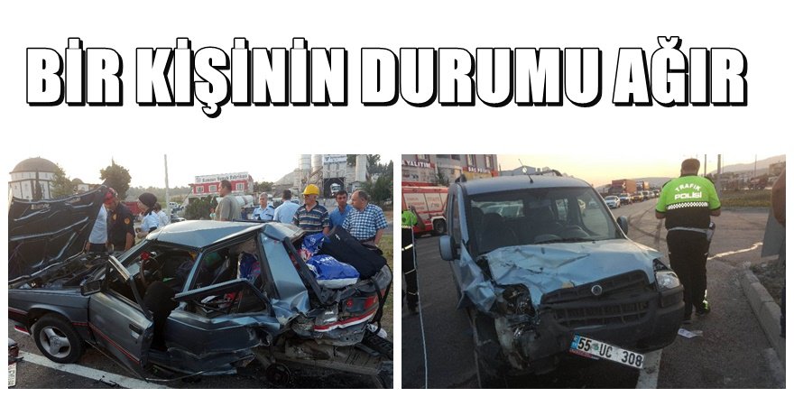 Samsun'da feci kaza; 1'i ağır 4 yaralı