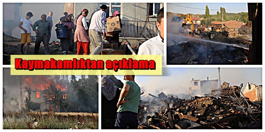 Çankırı'da yangın felaketi ; 27 Ev kül oldu