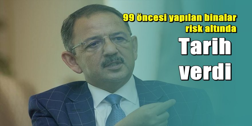 Bakan Mehmet Özhaseki deprem için tarih verdi