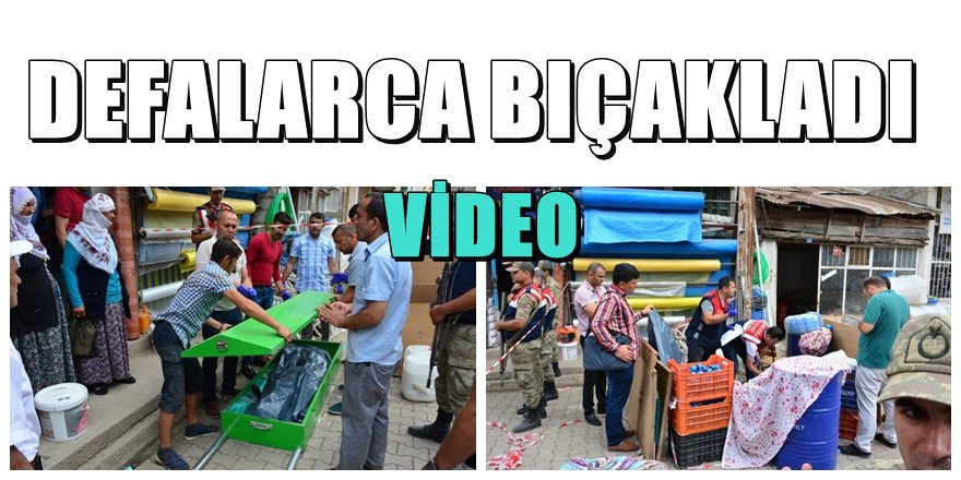 Pazarda vahşet ; 1 Ölü 1 yaralı