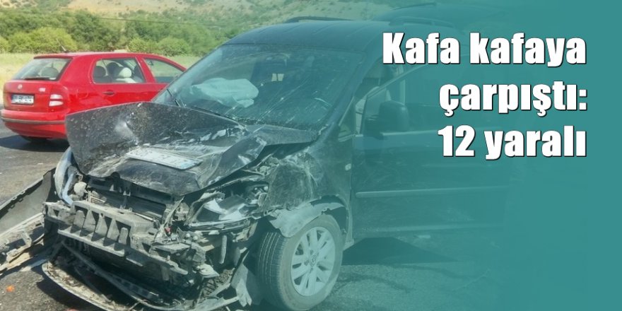 Elazığ’da trafik kazası: 12 yaralı