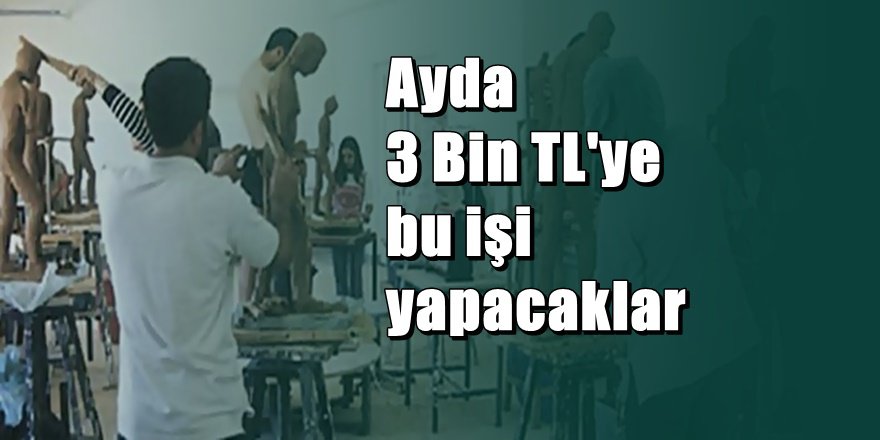 Kayseri'de ayda 3 Bin Lira aylıkla bu işi yapacak insanlar aranıyor