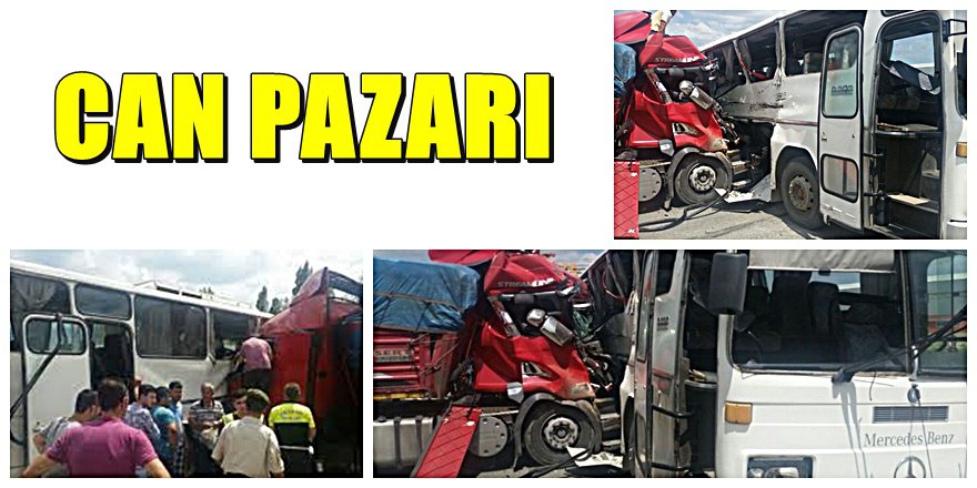 Kastamonu Tosya'da feci kaza ; 30 yaralı