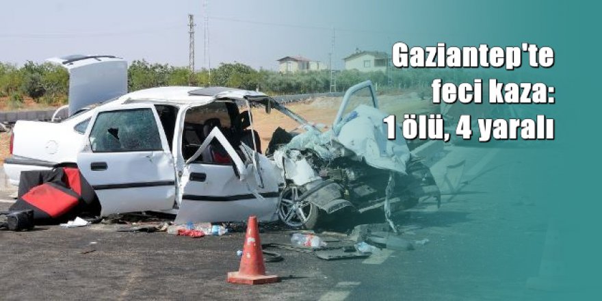 Düğün yolunda feci kaza: 1 ölü 4 yaralı