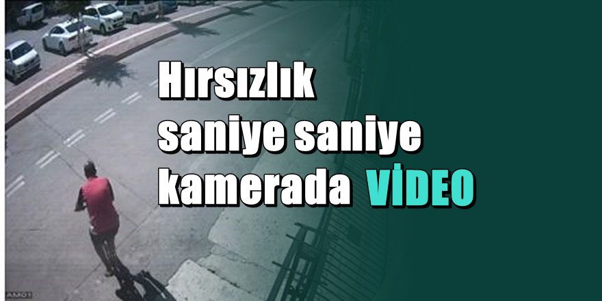 Antalya'da bisiklet hırsızı kameraya böyle yakalandı