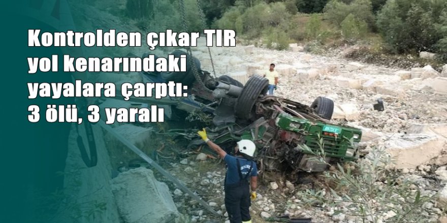 Erzurum'da trafik kazası: 3 ölü, 3 yaralı