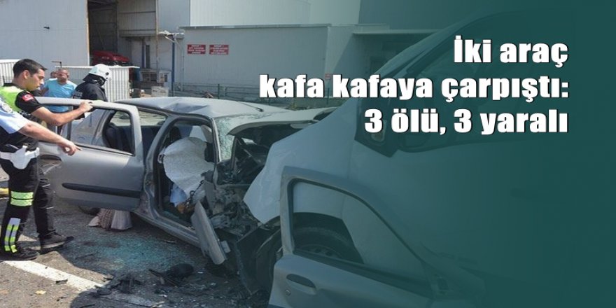 Tekirdağ'da korkunç kaza: 3 ölü, 3 yaralı