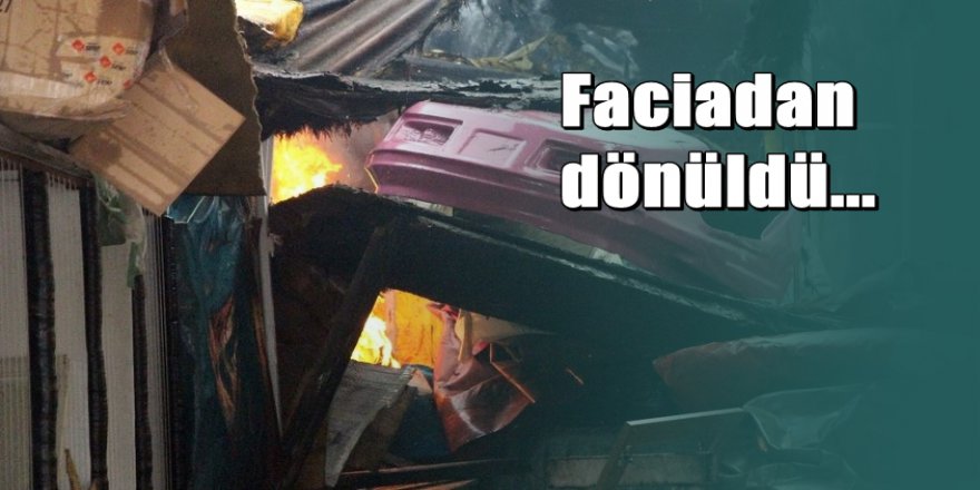 Samsun’da lunaparkta korkutan yangın