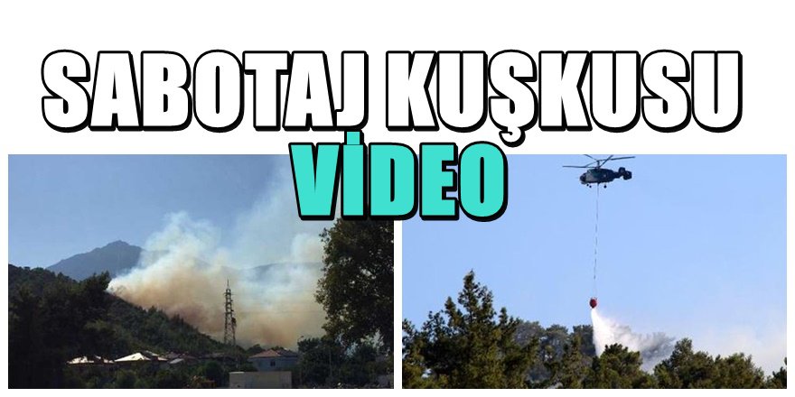 Antalya Kemer'de orman yangını