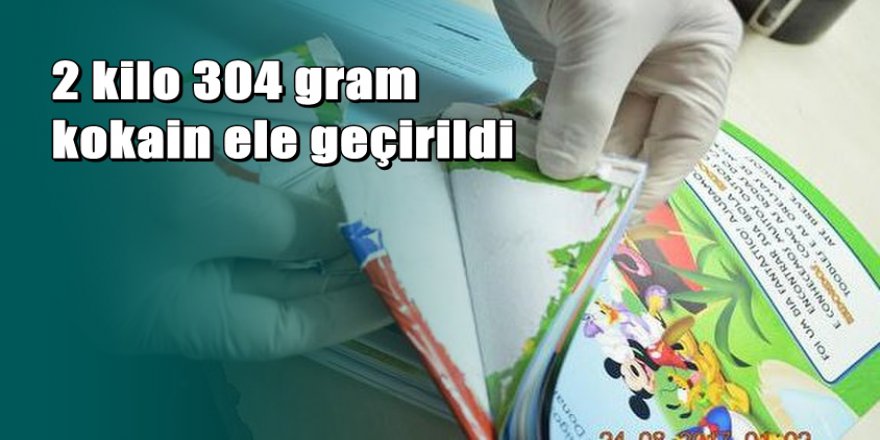 Çocuk kitabının içinden uyuşturucu çıktı