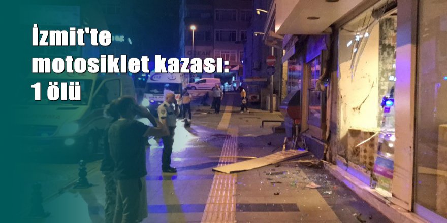 Motosikletiyle mağazaya girdi, kırılan camlar boğazını kesti