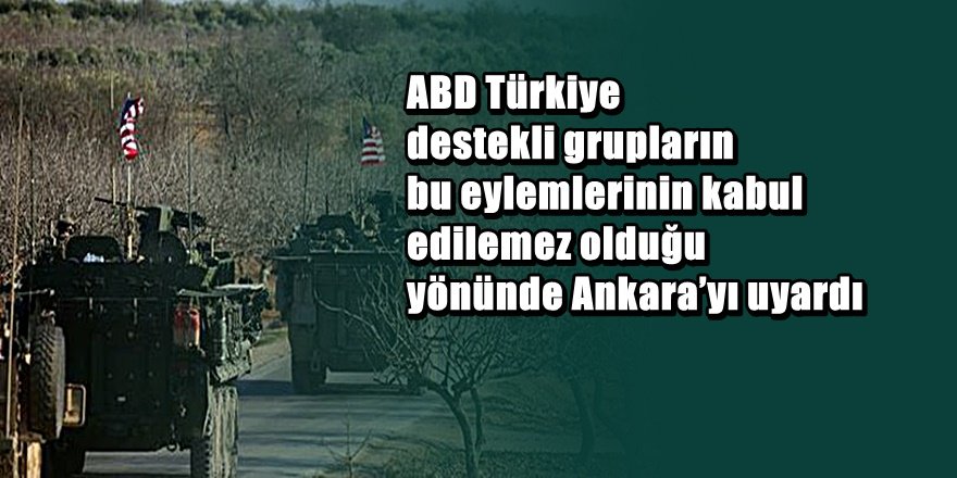 Menbiç'te çatışma çıktı ABD Türkiye'yi uyardı