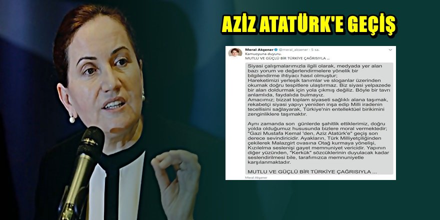 Meral Akşener'den AKP'ye kapak açıklama