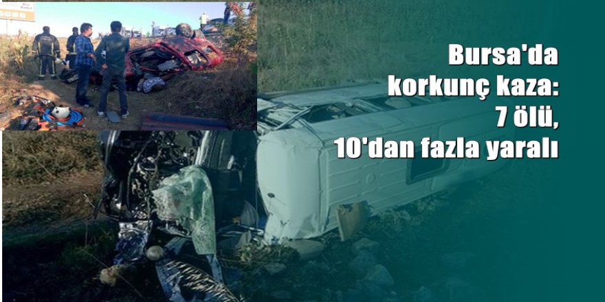 Bursa - Ankara karayolunda feci kaza: Ölü ve yaralılar var