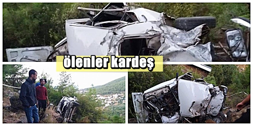 Antalya'da korkunç kaza; 2 Ölü 2 Ağır yaralı