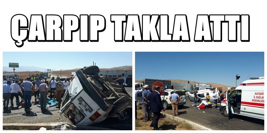 Kayseri'de feci kaza 1 Ölü, 6 yaralı