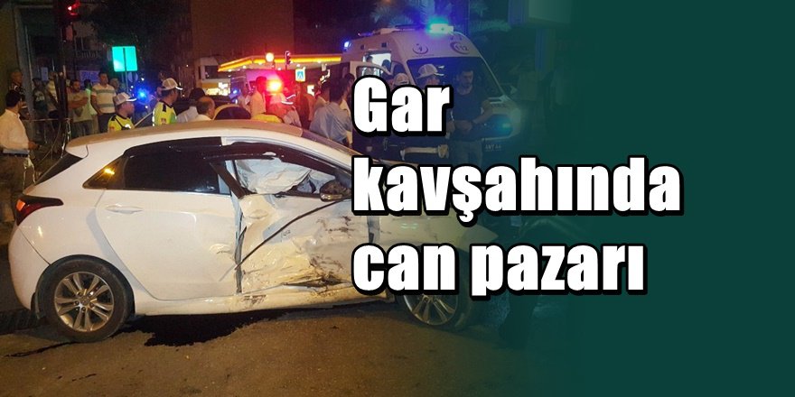 Samsun'da Gar kavşağında feci kaza 6 yaralı