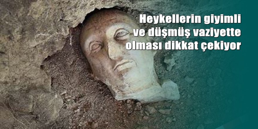 Side Antik Kenti'nde Roma dönemine ait yeni heykeller bulundu