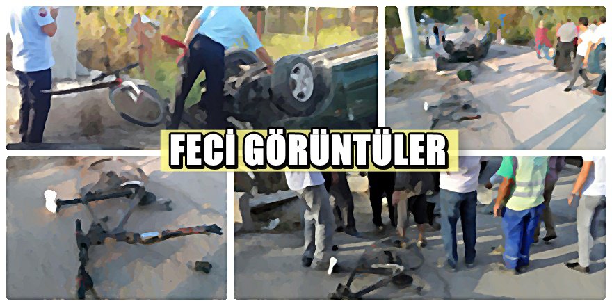 Eskişehir'de araç bisikletlilere daldı ; 1 ölü 3 yaralı