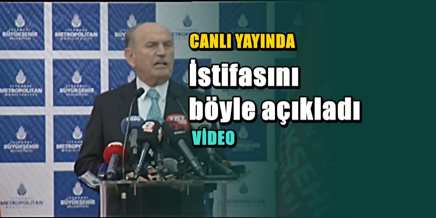 Kadir Topbaş Canlı Yayında istifa ettiğini açıkladı