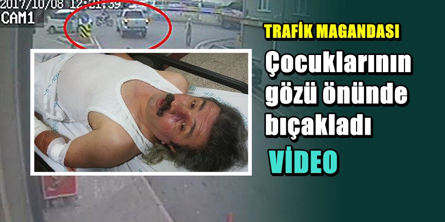 Samsun'da trafikte dehşet güvenlik kamerasında