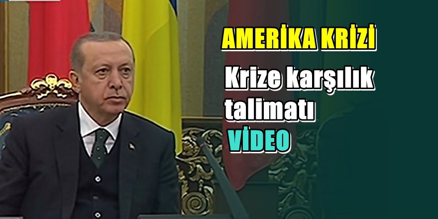 Erdoğan'dan ABD krizine ilk açıklama
