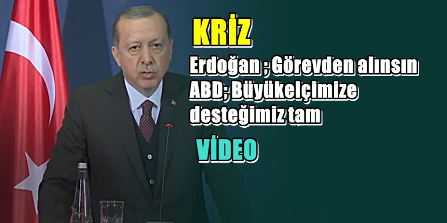 ABD'den Erdoğan'a jet yanıt