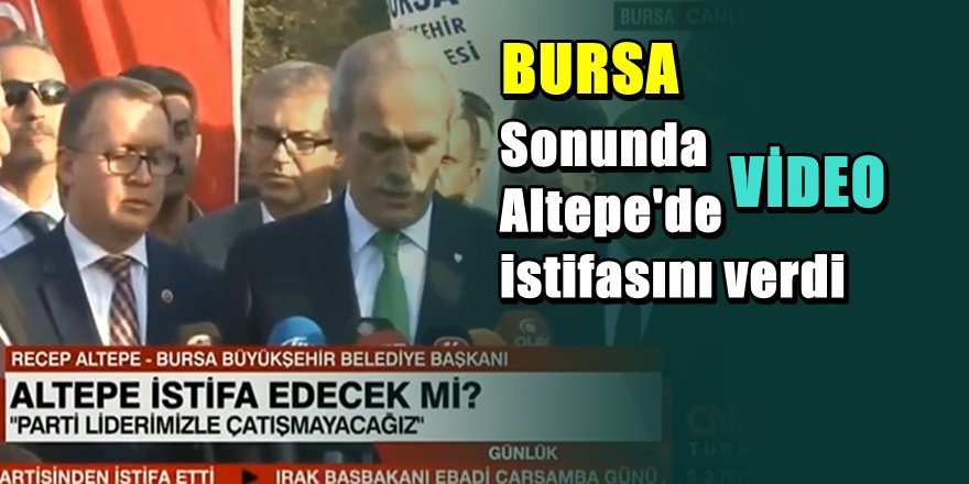 Bursa'da Recep Altepe depremi