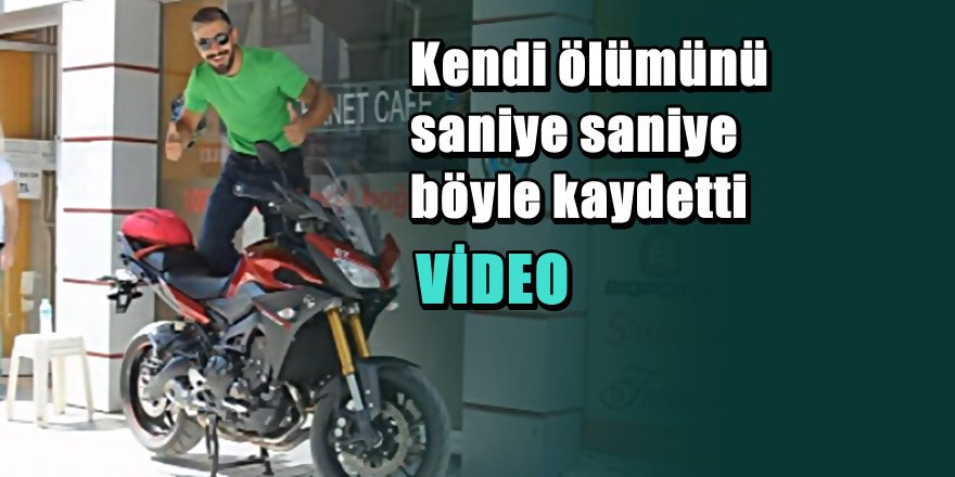 Bursalı motosikletçi ölüm anını böyle kaydetti